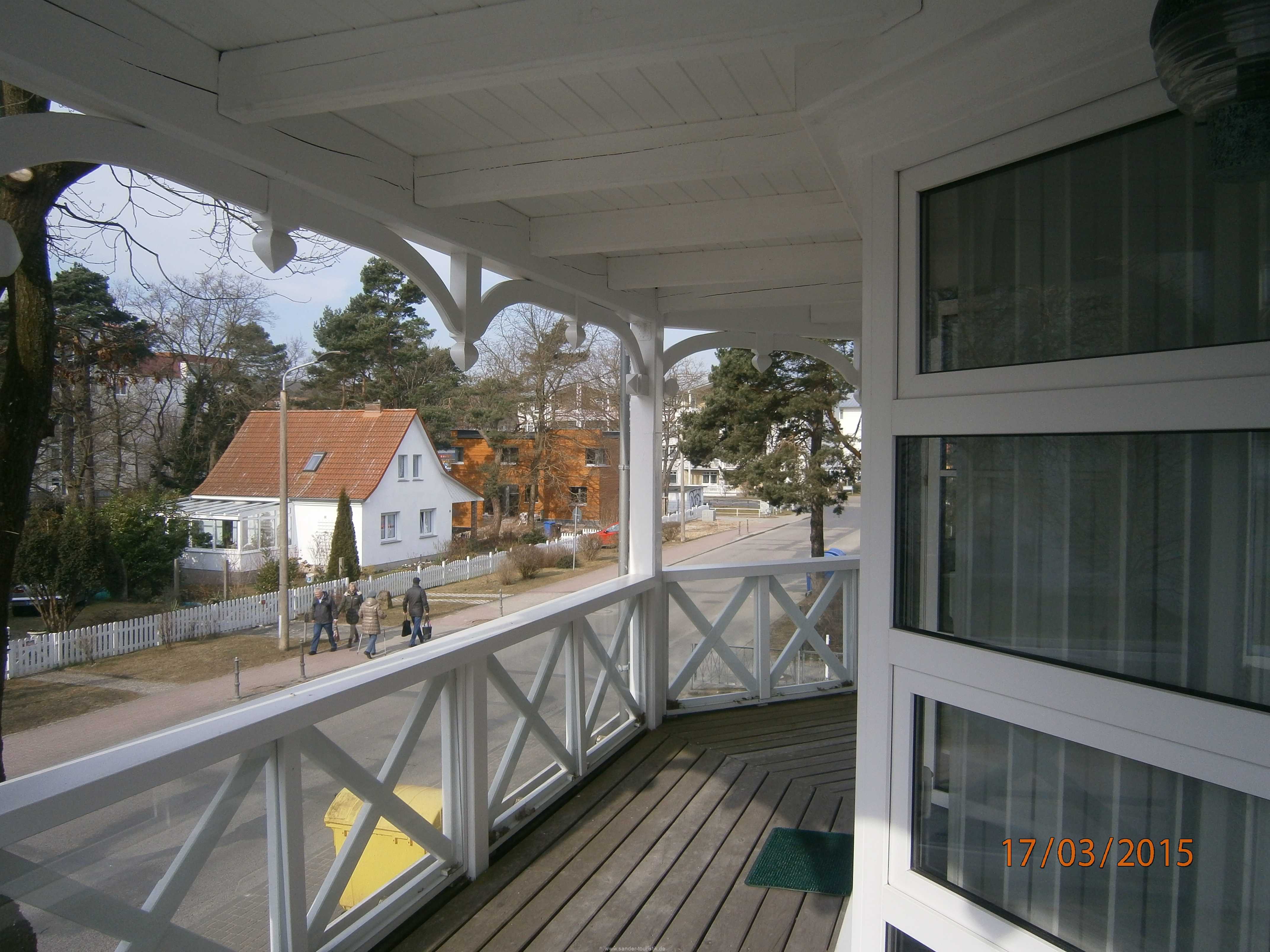 Die Wohnung, Strelasund 9 hat einen großen Süd-Balkon