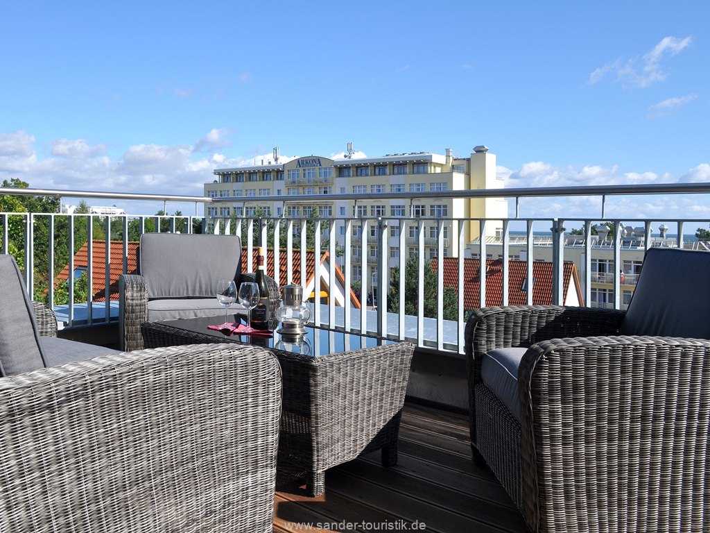 DünenResort, Elegante Lounge auf der Dachterrasse DünenResort, Elegante Lounge auf der Dachterrasse